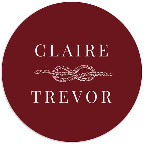 Elegant Lighthouse Wedding Stickers Maroon Circle