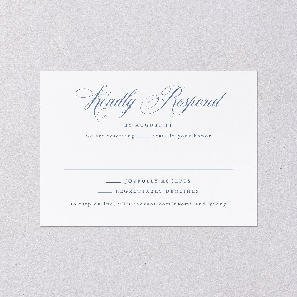 Vintage Florals Wedding Response Cards — view 1