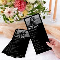 Magazine Cover Wedding Programs Licorice Signature