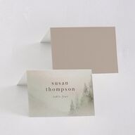 Mountain Mist Place Cards Fawn Signature