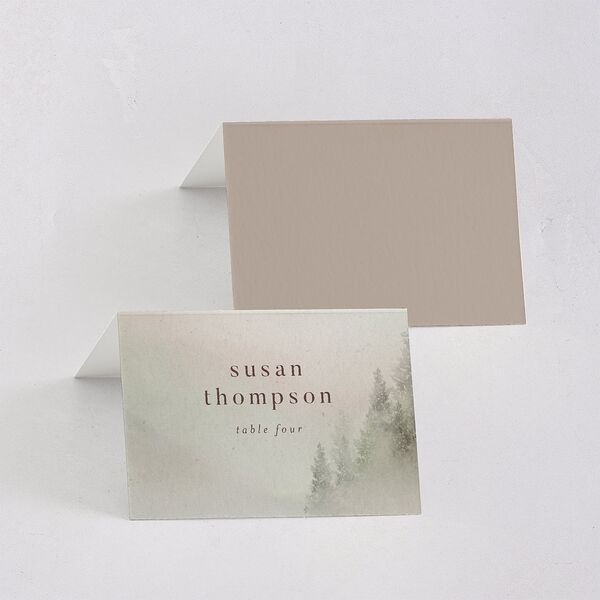 Mountain Mist Place Cards Fawn Signature