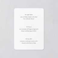 Wild Poppies Wedding Enclosure Cards Pure White Signature