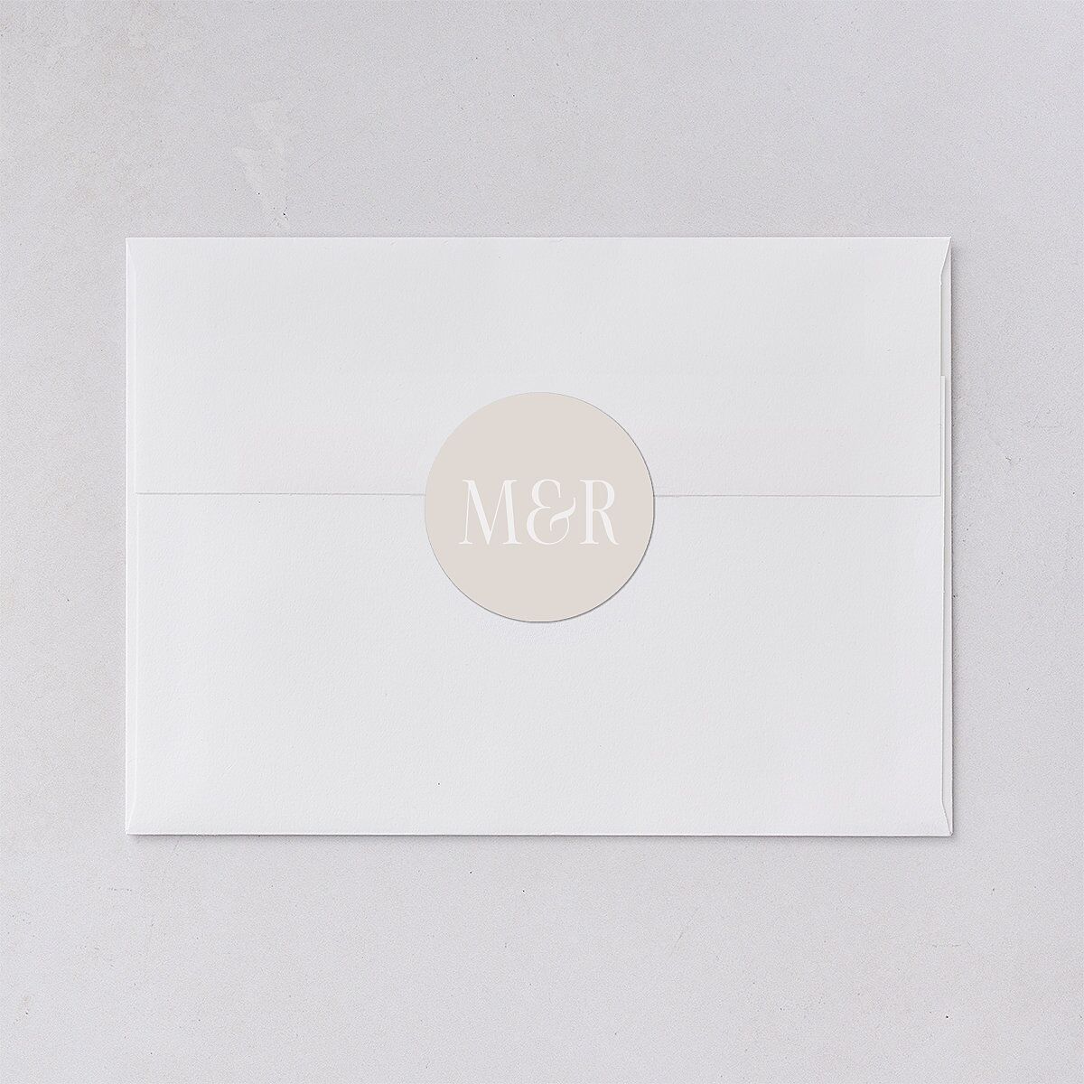 Polished Photo Foil Wedding Stickers Pure White Circle