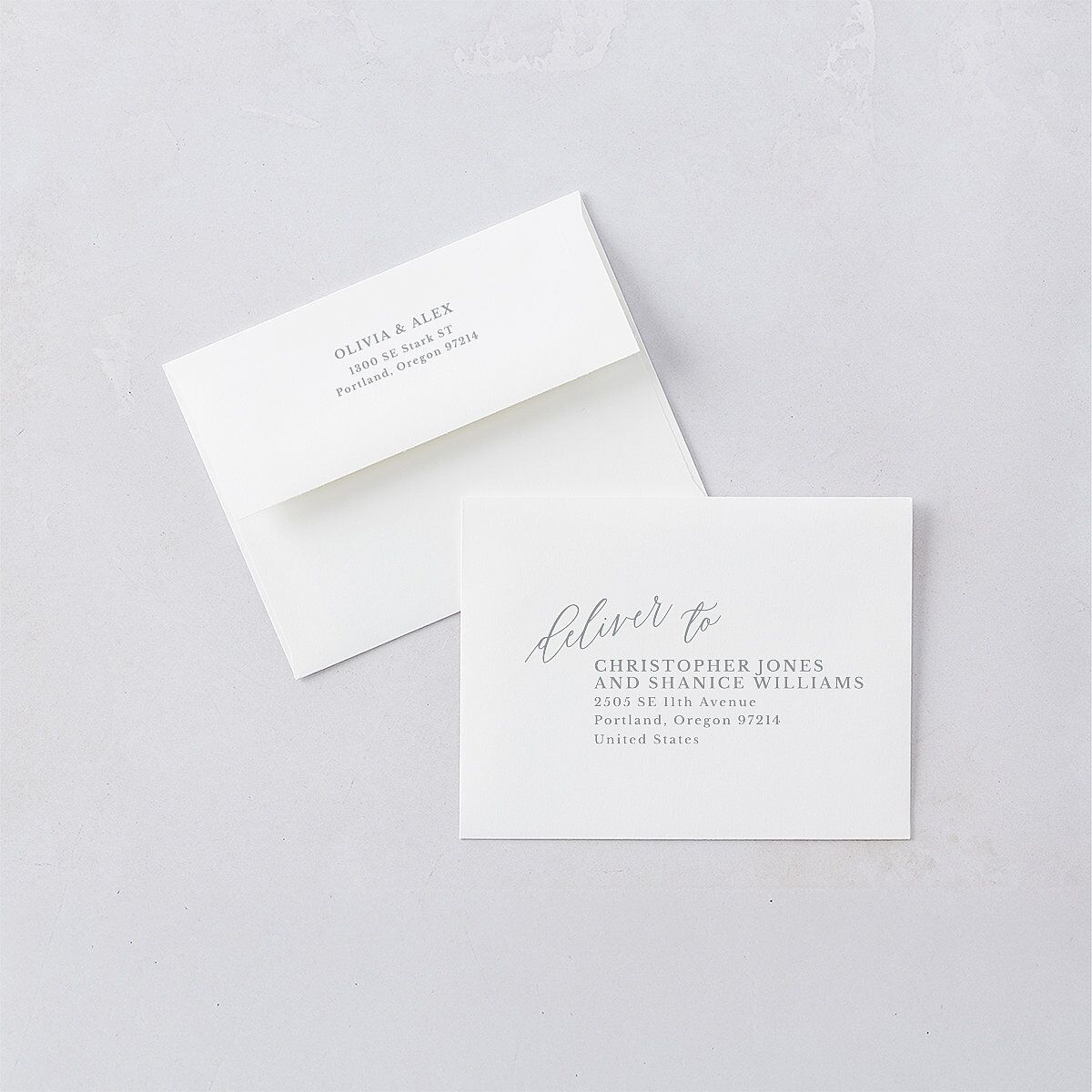At Last Thank You Cards Dusty Blue