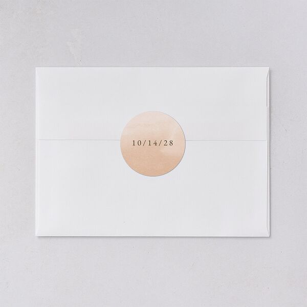 Eucalyptus Bouquet Wedding Stickers Terracotta Circle
