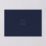 Sidebar Save The Date Cards Gold Navy Signature smooth Blank No Standard