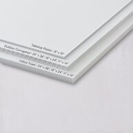 Elegant Greenery Menu Bended Tabletop Sign X-small Pure White Standard Plastic XS Tabletop Menu