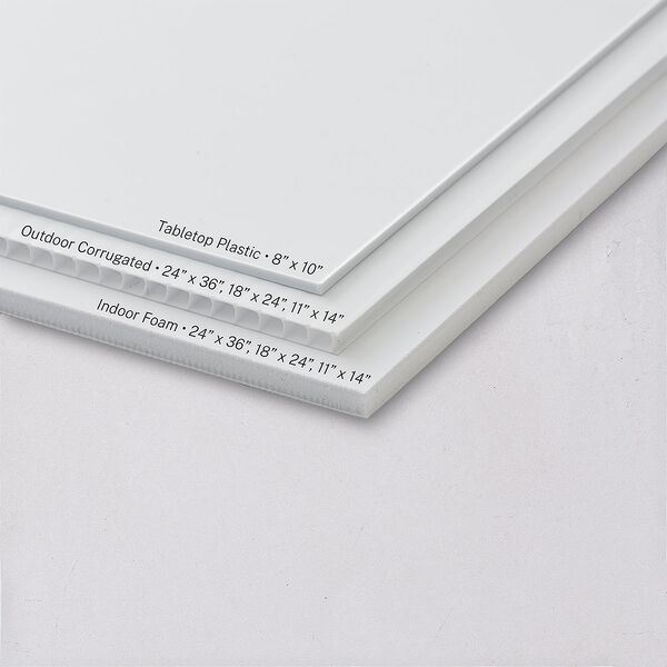 Elegant Greenery Menu Bended Tabletop Sign X-small Pure White Standard Plastic XS Tabletop Menu