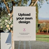 Upload Your Own Design Portrait Photo Welcome 24'x36" Sign Pure White Standard Indoor Foam Core L Welcome