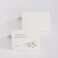 Gilded Branches Foil Place Cards Gold Off-White Signature