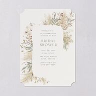 Ethereal Pampas Bridal Shower Invitations Thyme Signature Blank