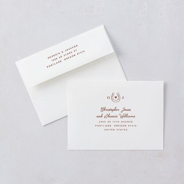 Western I Do BBQ Wedding Invitations Saddle Signature Blank No Standard