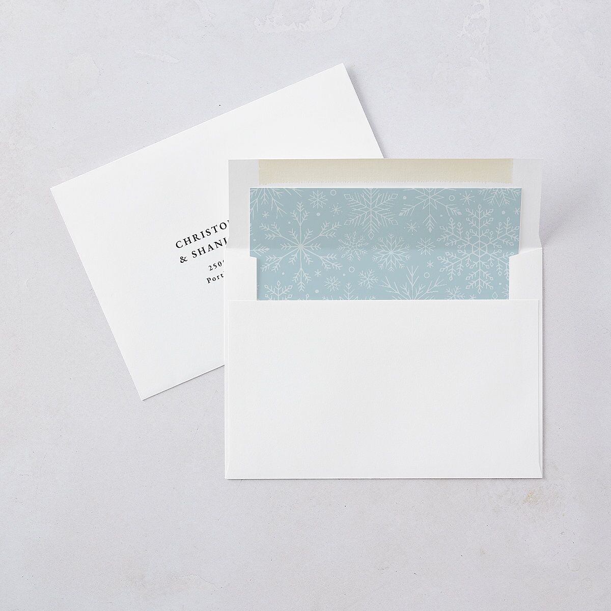Snowflake Window Envelope Liners — view 1