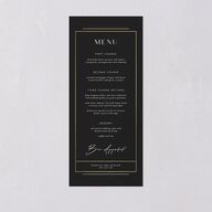 Refined Frame Menus Gold Charcoal Signature