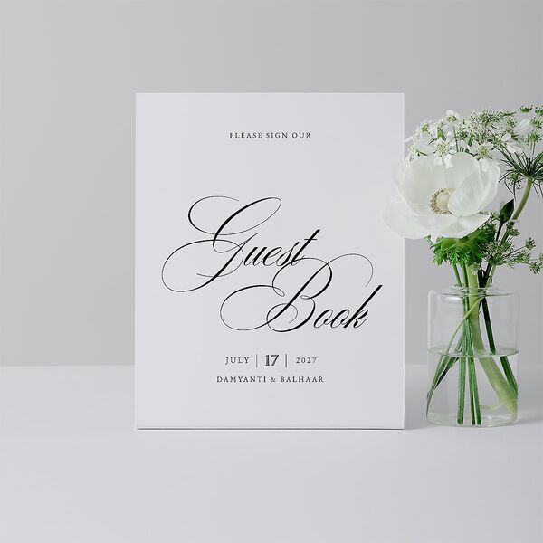 Vintage Flourish Bar Bended Tabletop Sign X-small Pure White Standard Plastic XS Tabletop Bar