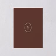Vintage Oval Monogram Wedding Enclosure Cards Merlot Signature Standard