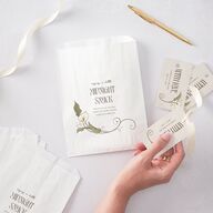 Calla Lily Nouveau Favor Gift Tags Champagne Signature