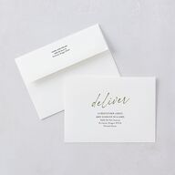 Forever Arch Foil Wedding Invitations Gold Moss Signature Blank No Standard