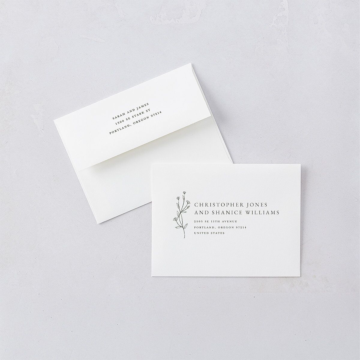 Gilded Monogram Thank You Cards Gold Dark Camo