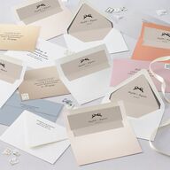 Hand Drawn Vintage Locket Euro Envelope Liners Linen Luxe