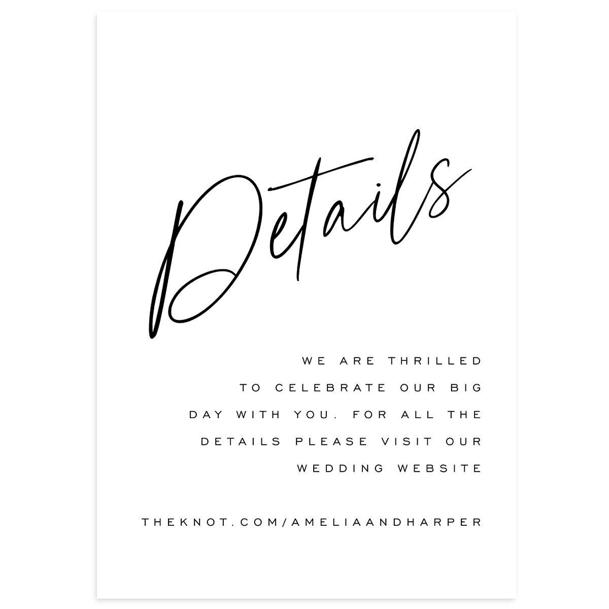 You Are Mine Wedding Enclosure Cards