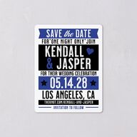 Gig Poster Save The Date Magnets Sapphire Magnet Paper