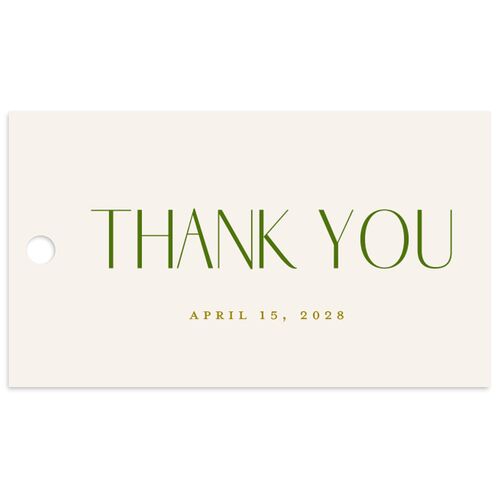 Hawaiian Tropical Monstera Frame Favor Gift Tags Scottish Green Signature