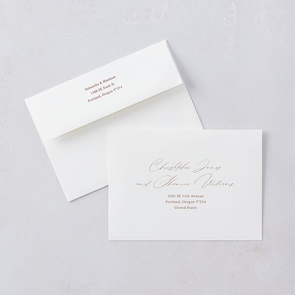 Rustic Branches Wedding Invitations Terracotta Signature Blank No Standard