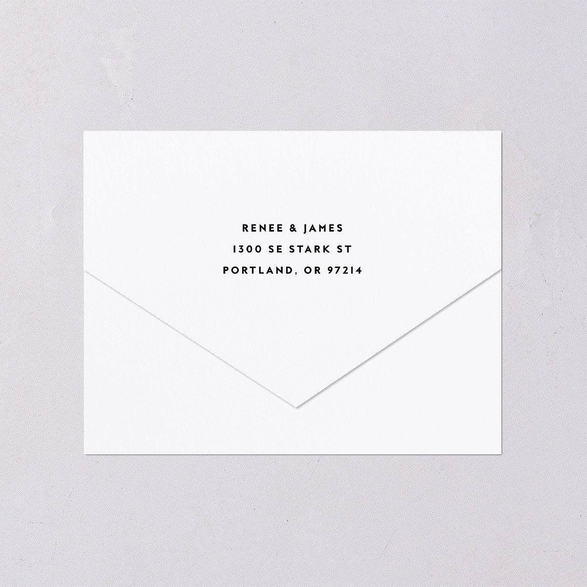 We Do All-in-One Wedding Invitations Midnight Signature Light Both Recipient and Return Addresses No