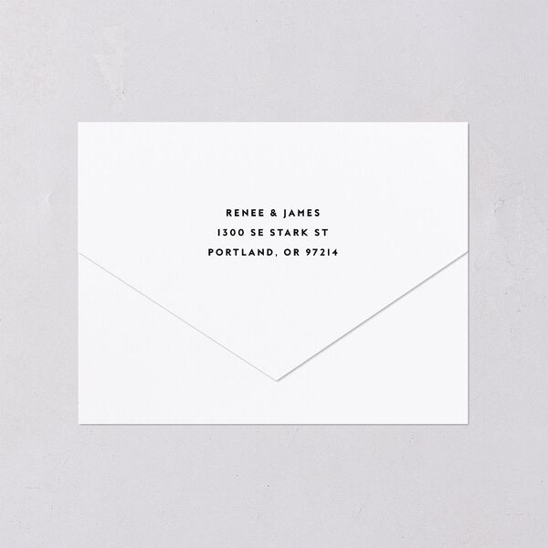 We Do All-in-One Wedding Invitations Midnight Signature Light Both Recipient and Return Addresses No
