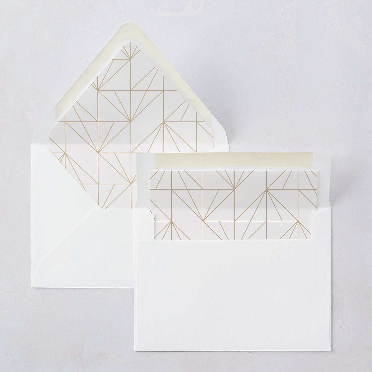 Elegant Frame Euro Envelope Liners Pure White Luxe