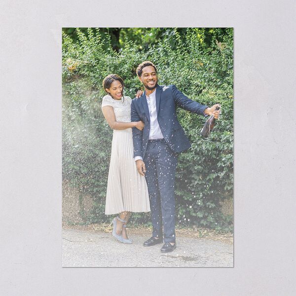 Framed Photo Foil Save the Date Cards Gold Pure White Signature smooth Blank No Standard