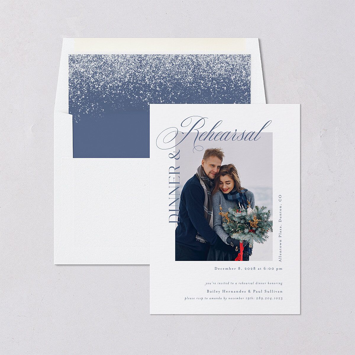 Eternal Love Rehearsal Dinner Invitations Cruise Signature Blank