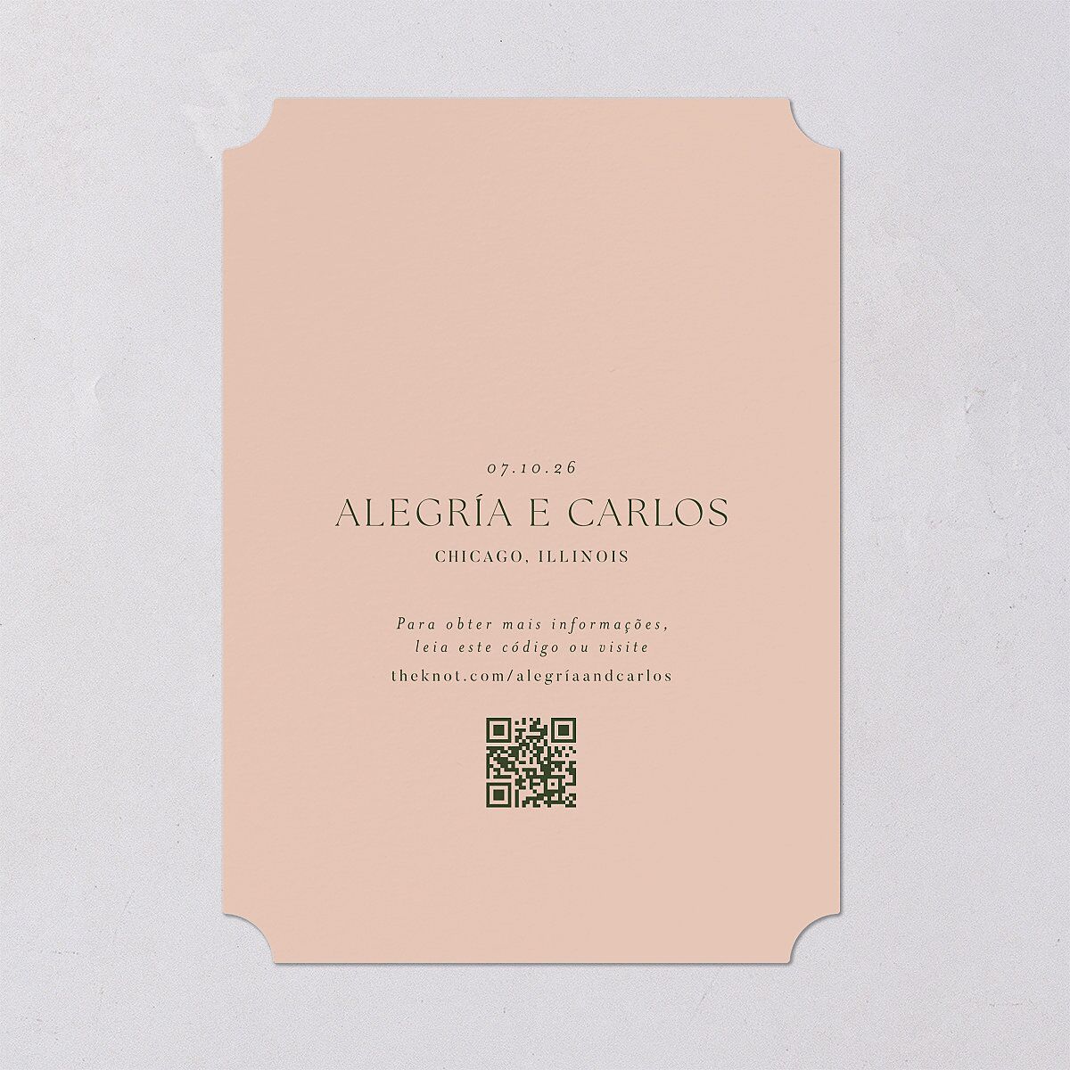 Flores Tropicais Save the Date Cards Gold Red Clay Signature smooth Blank No