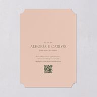 Flores Tropicais Save the Date Cards Gold Red Clay Signature smooth Blank No