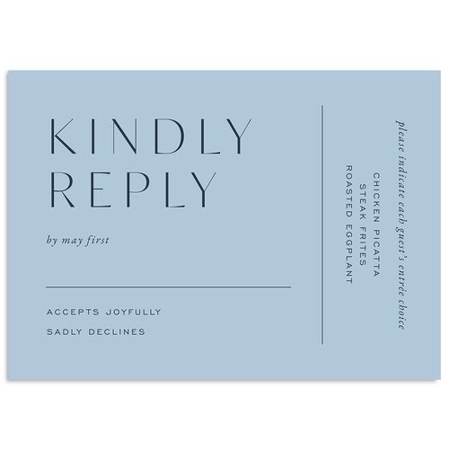 Surround Wedding Response Cards Moody Blue Signature Standard