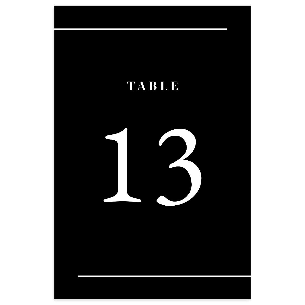 Classic Monogram Table Numbers