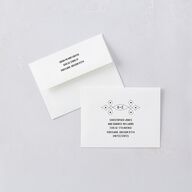 Classic Western Foil Thank You Cards Midnight Gold