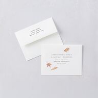 Falling Leaves Save The Date Magnets Chestnut Magnet Paper