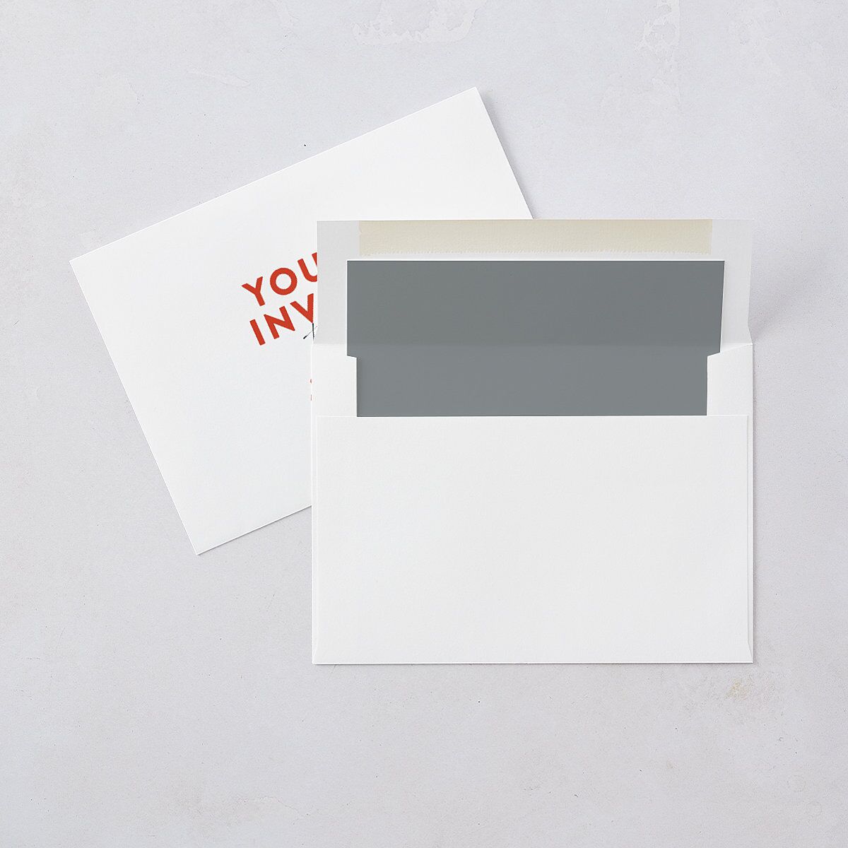 Bold Typography Save the Date Cards Ice Blue Signature smooth Blank No Standard