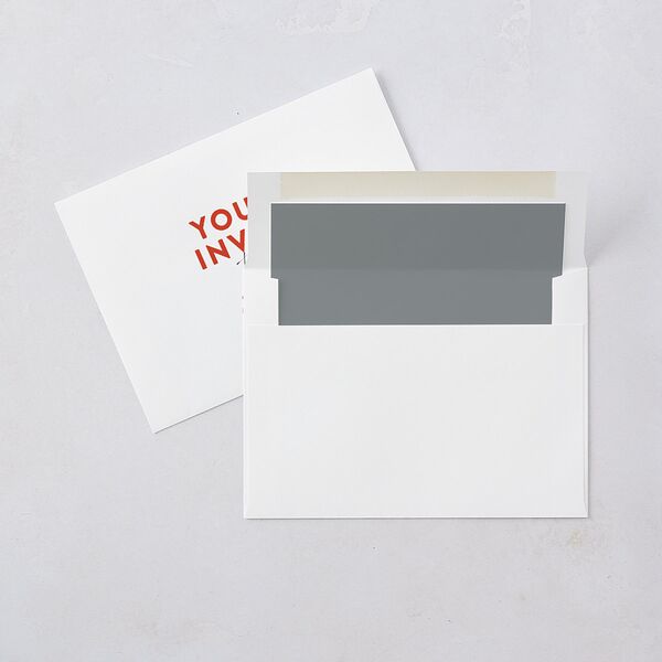 Bold Typography Save the Date Cards Ice Blue Signature smooth Blank No Standard