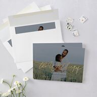 Romantic Photo Wedding Invitations Gold Hunter Green Signature Blank No