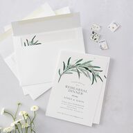 Lush Greenery Rehearsal Dinner Invitation Eucalyptus Signature Blank Standard