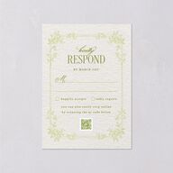 Vintage French Botanical Wedding Response Cards Meadow Signature Standard