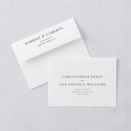 Vintage Landscape Save The Date Cards Dark Green Signature smooth Blank No Standard