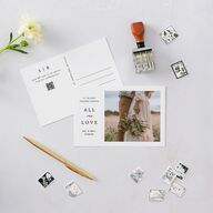 Captured Love Thank You Postcards Pure White