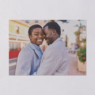 Striking Portrait Bridal Shower Invitations Pure White Signature Blank Standard