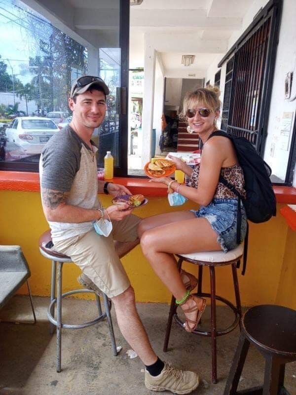 Went on a Cancun Taco tour during our trip... Josh vs. McKenzie: 
Josh - 12 Tacos,
McKenzie - 11 Tacos 