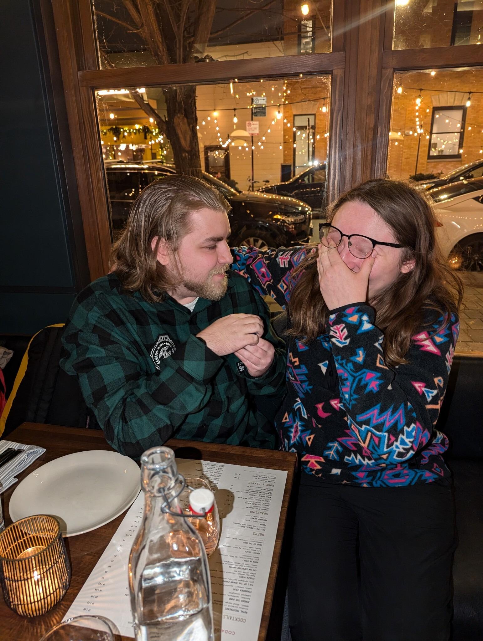 Matt proposes on Jess's birthday!