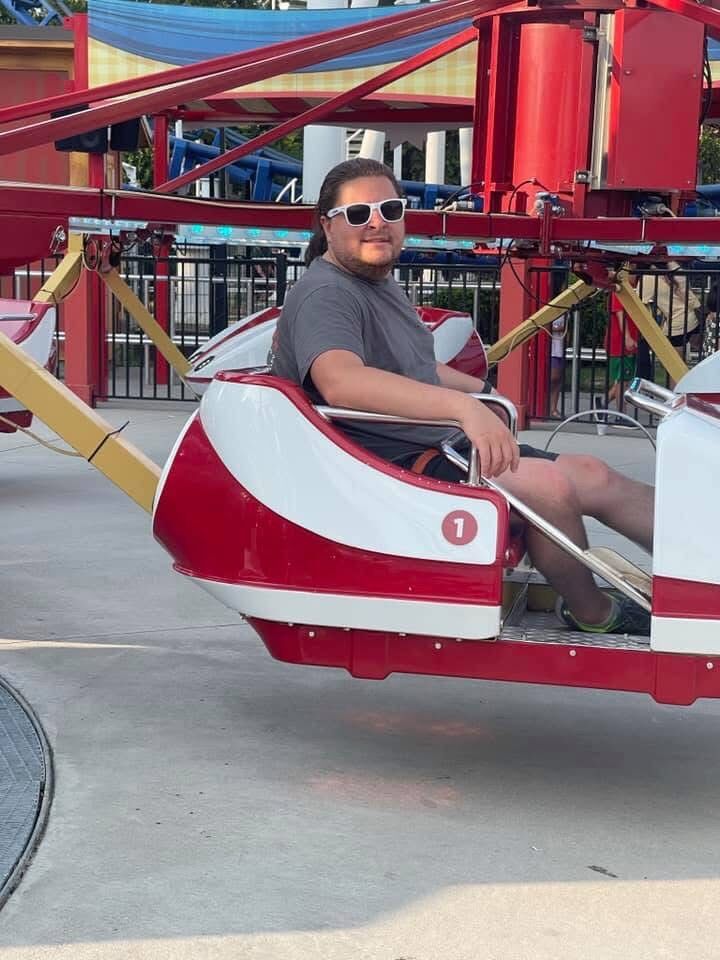 Enjoying a day at Carowinds